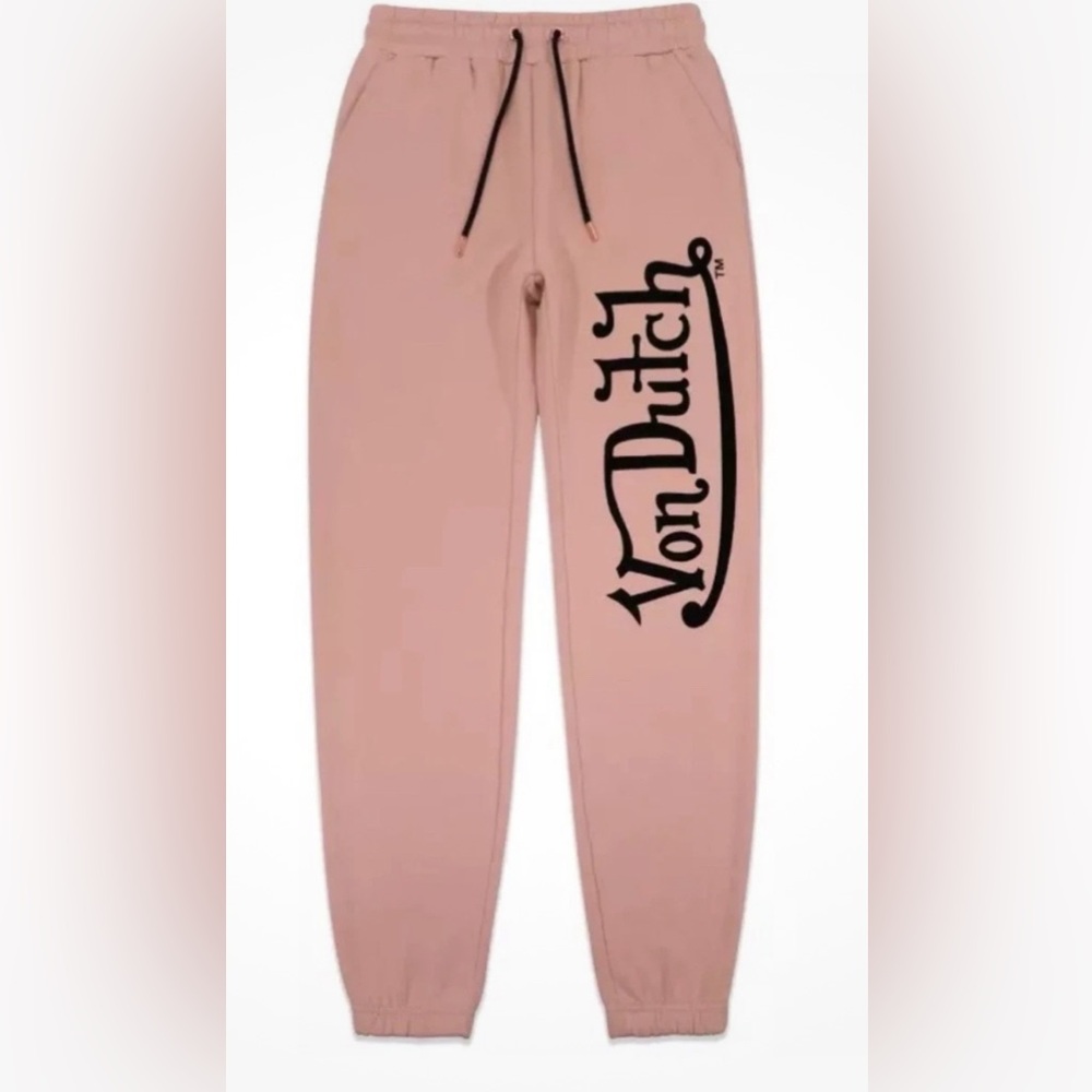 Von Dutch medium Pink Joggers with Black Logo